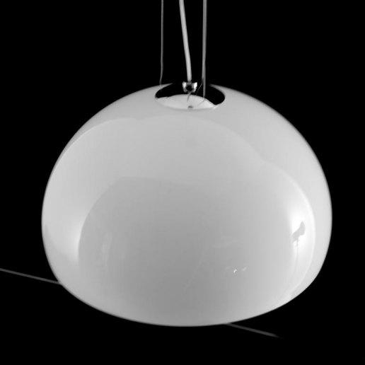 Yurta bianco diam. 50 - 1 luce - Lampadario moderno