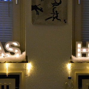 Il rosso in casa. Lampade moderne "Natalizie"