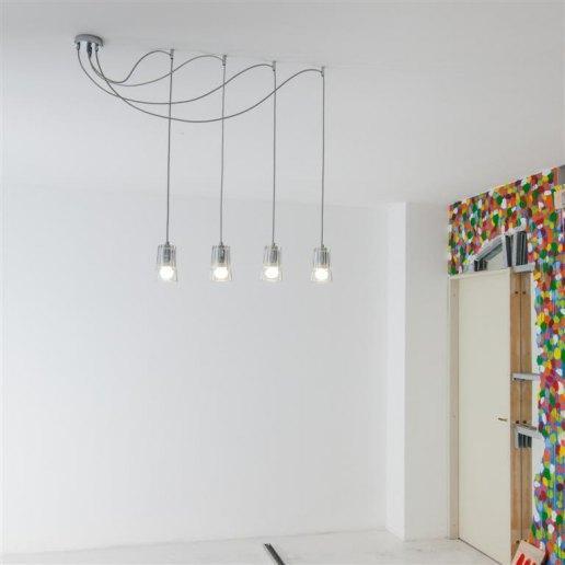 Sunglass Mojito S4 4 lights decentralized - Modern chandelier