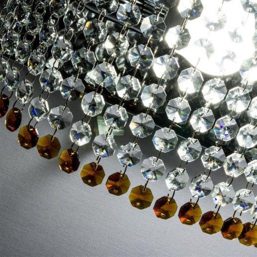 Oval 100 cm 8 luces 1340 cristales - Araña de cristal