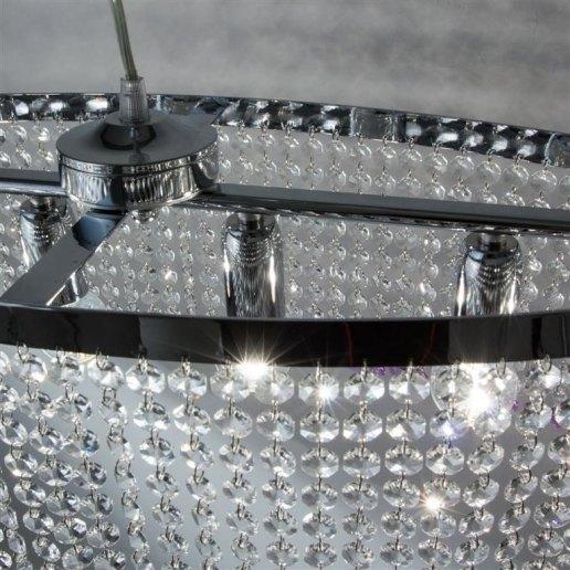 Oval 80 cm 6 lights 1020 crystals - Crystal chandelier
